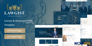 Lawgist – Attorney & Lawyers HTML Template