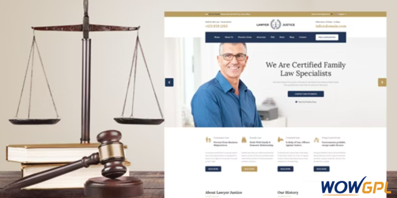 Lawyer & Justice - Attorney HTML Template