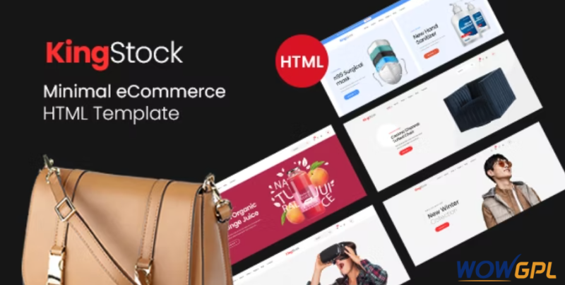 Kingstock Clean Minimal eCommerce HTML5 Template