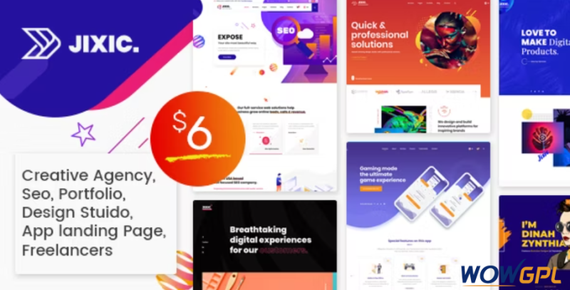 Jixic Creative Agency Multipurpose HTML Template