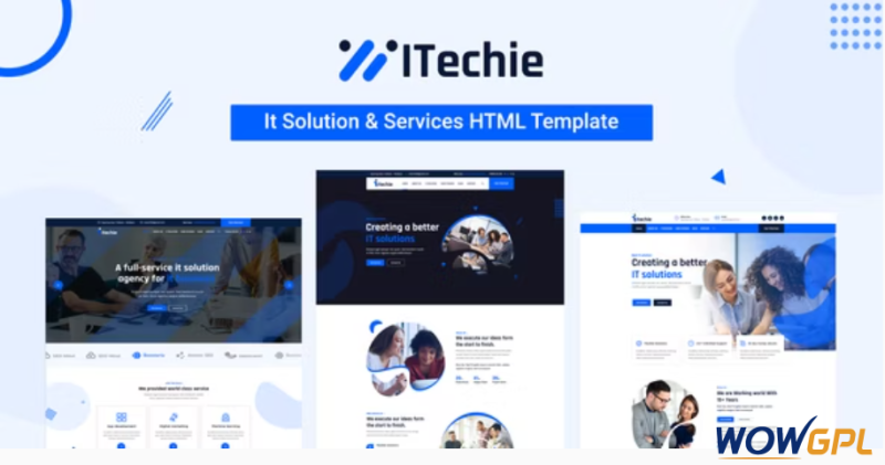 Itechie IT Solutions and Services Bootstrap Template