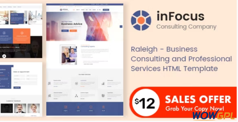 inFocus Business Consulting and Professional Services HTML Template