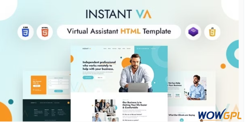 Instant VA Virtual Assistant HTML Template