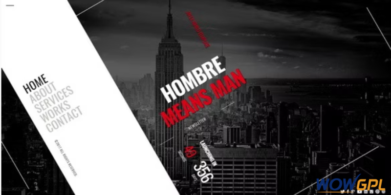 Hombre Responsive Coming Soon Page