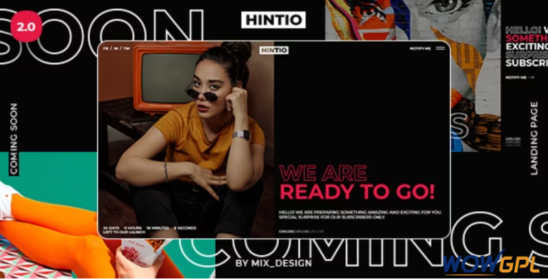Hintio Coming Soon Landing Page Template