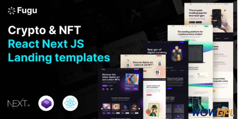 Fugu - NFT & Crypto React Next js Template 1 Fugu - NFT & Crypto React Next js Template