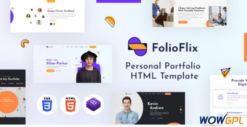 FolioFlix Personal Portfolio HTML Template