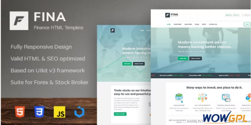 Fina Finance and Business HTML Template