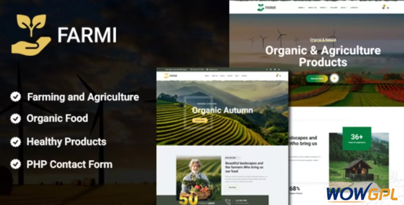 Farmi Organic Farm Agriculture Template