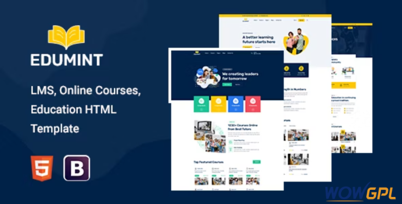 Edumint %E2%80%93 LMS Online Courses Education HTML Template