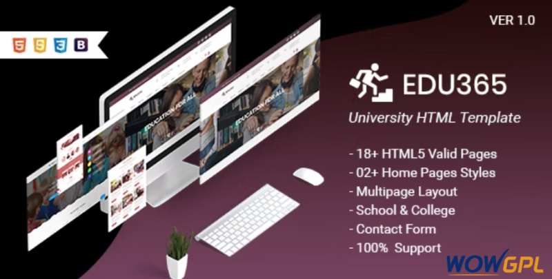 Edu365 University HTML Template