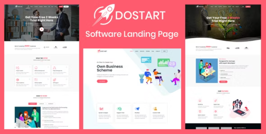 Dostart - Startup Landing Page 1 Dostart - Startup Landing Page