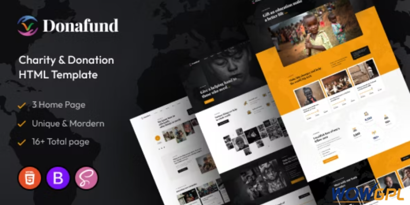 Donafund %E2%80%93 Fundraising Charity HTML Template