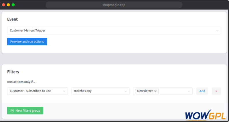 ShopMagic – Manual Actions 1.7.10