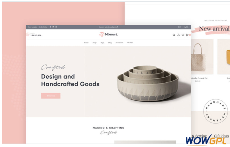 Mixmart Handmade Theme PrestaShop