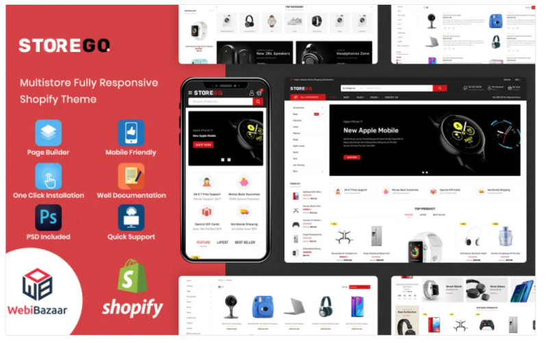 StoreGo Multipurpose Premium Electronic Shopify Theme