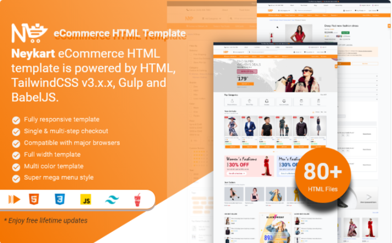 Neykart – Multipurpose Ecommerce HTML5 Website Template