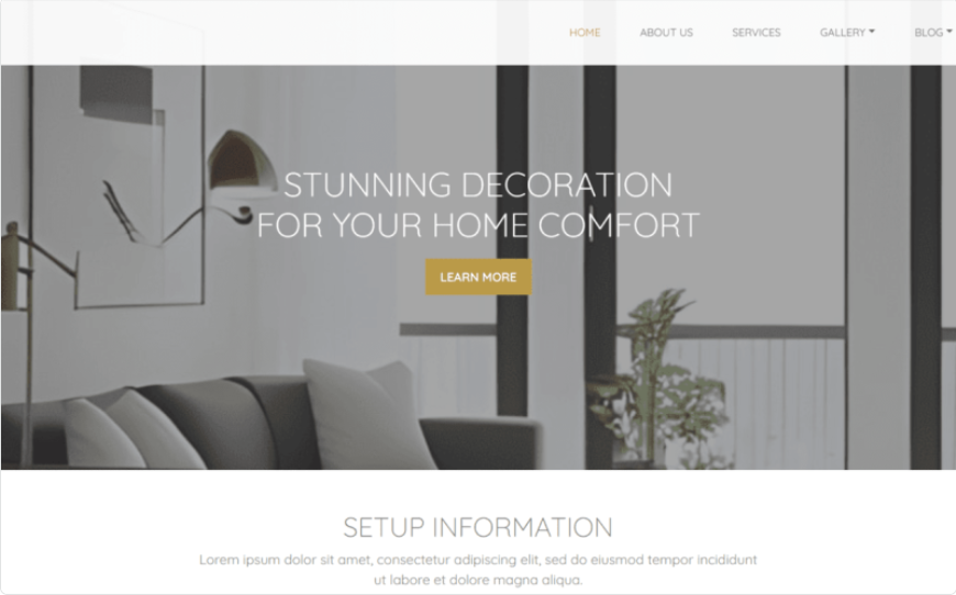 INTERIO - Interior Designer HTML Template Website Template 1 INTERIO - Interior Designer HTML Template Website Template