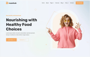 DreamHub Nutrition Health Food Special HTML5 Template Website Template