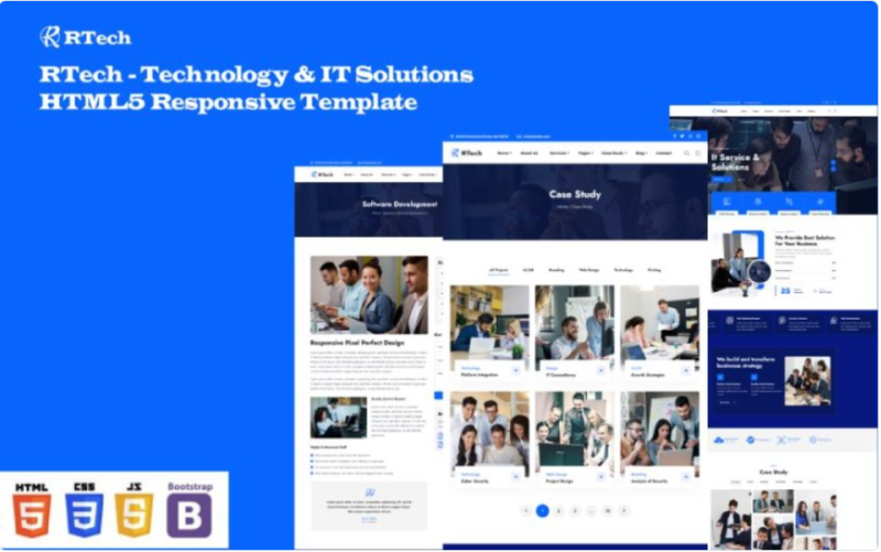 RTech - Technology & IT Solutions HTML5 Responsive Template Website Template