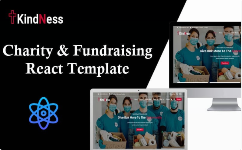 kindness - Charity & Fundraising React Website Template