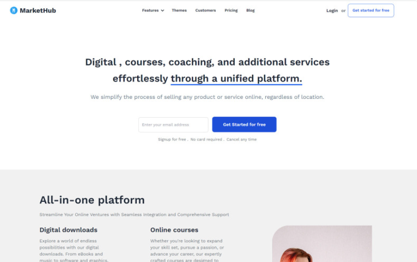 Markethub | Digital Platform Website Template 1 Markethub | Digital Platform Website Template