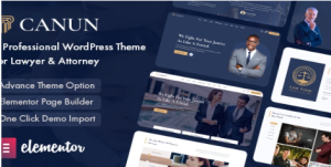 Canun - Lawyer & Attorney WordPress Theme