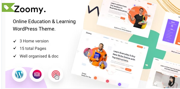 Zoomy - LMS & Education WordPress Theme 1.1.0