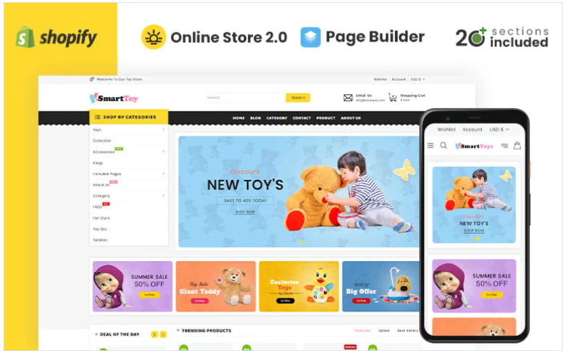 Smart Toys Store Shopify Theme