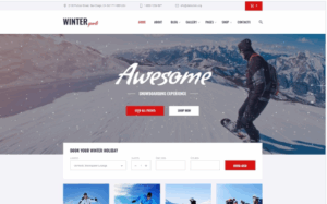Winter Sports - Multipage Winter Sports Equipment Store HTML Website Template