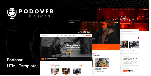 Podover - Podcast HTML Template