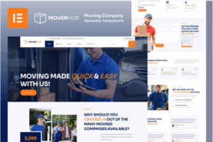 Moverhub - Moving Company Elementor Template Kit