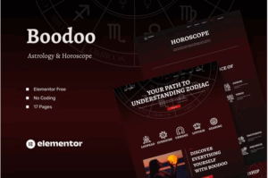 Boodoo - Astrology & Horoscope Elementor Template Kit