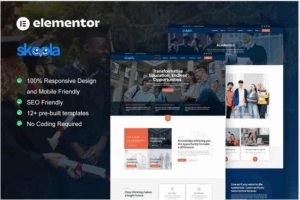 Skoola - University & School Elementor Pro Template Kit