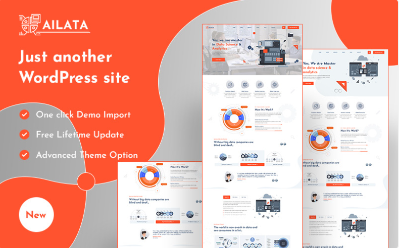 Data Science Analytics & Machine Learning WordPress Theme