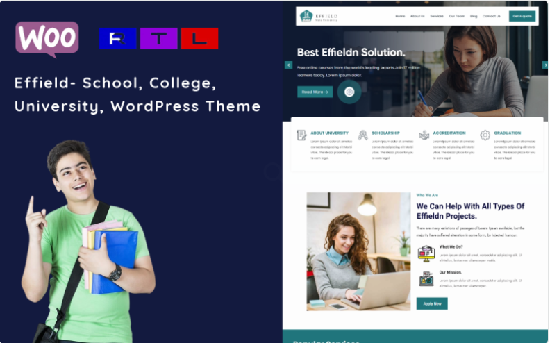 Effield- School, College, University Educational WordPress Theme 5.23