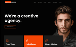 Creative Melon-One Page Creative Agency WordPress Theme 1.9