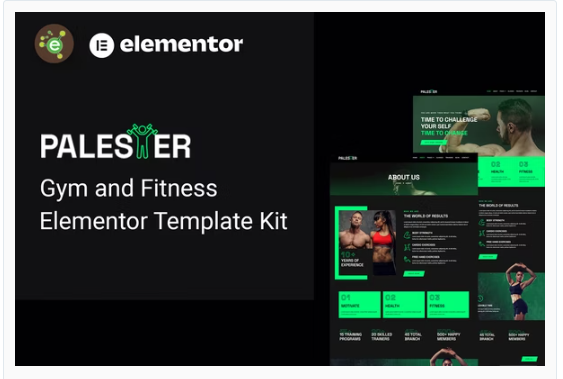 Palester - Gym & Fitness Elementor Template Kit