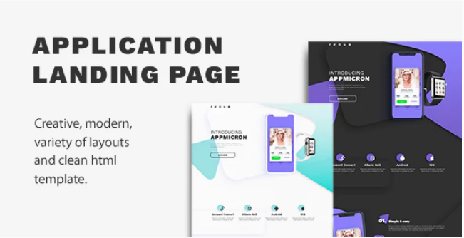 Appmicron - App & Product Landing page