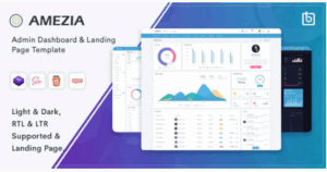 Amezia - Responsive Admin & Dashboard Template
