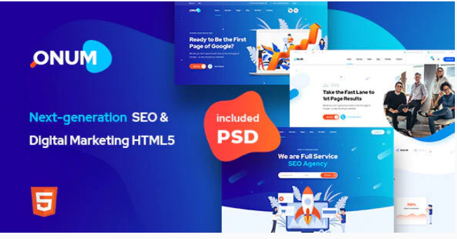 Onum - SEO & Marketing HTML5 Template