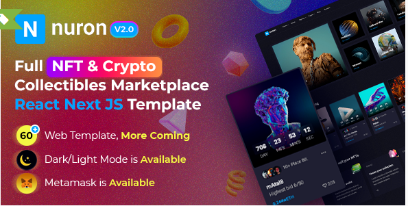 Nuron - NFT Marketplace React NextJS Template