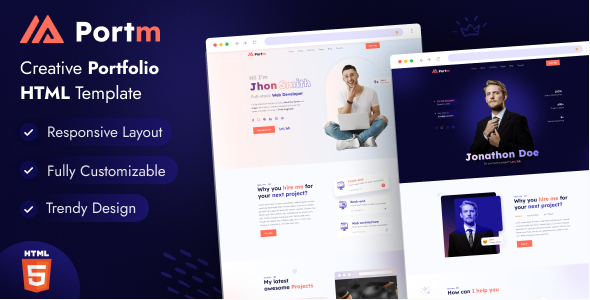 Portm - Personal Portfolio Template
