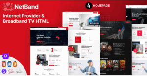 NetBand - Internet Provider and Broadband TV HTML Template