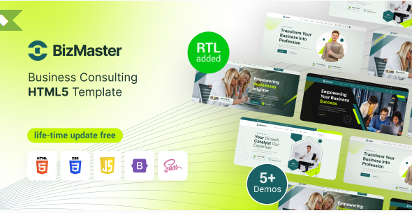BizMaster - Consulting Business HTML Template Multipurpose