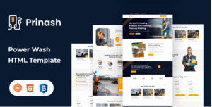 Prinash | Power Wash Cleaning Services HTML Template