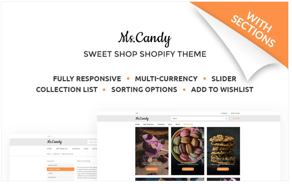 Ms.Candy - Delicicous Sweets & Candies Online Store Shopify Theme