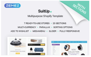 SuitUP - Multipurpose Online Store Shopify Theme﻿ 2.1