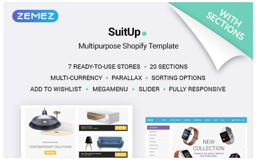 SuitUP - Multipurpose Online Store Shopify Theme﻿