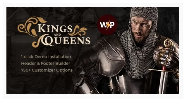 Kings & Queens | Historical War Medieval Reenactment WordPress Theme